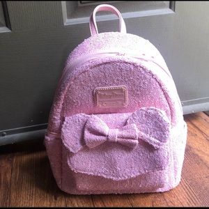 Disney Millennial Pink Minnie Ears Mini Backpack